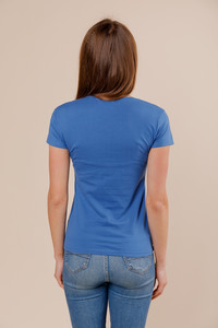 Женская футболка B165 синяя