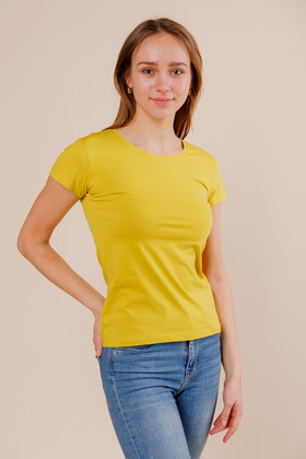 Женская футболка B164 желтая 