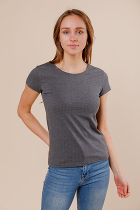 Женская футболка B164 темно-серая 