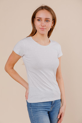 Женская футболка B164 светло-серая 