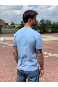 Мужская футболка М2 голубая