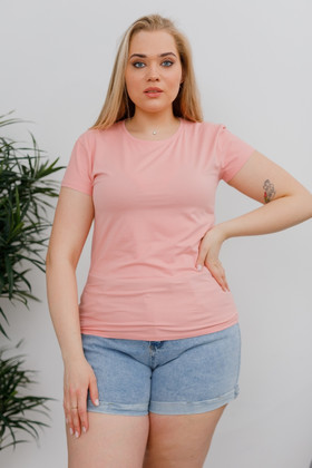 Женская футболка В168 розовая