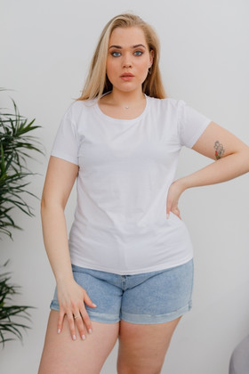 Женская футболка В168 белая