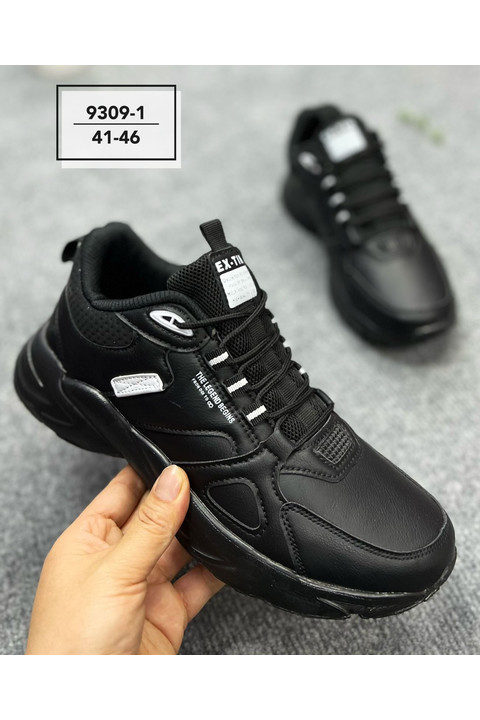 Мужские кроссовки 9309-1 черные