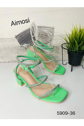 Женские туфли 5909-36 зеленые