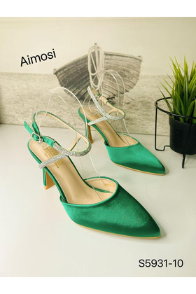 Женские туфли S5931-10 зеленые