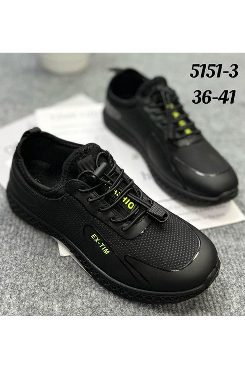 Женские кроссовки 5151-3 черные