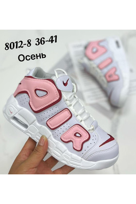 Женские кроссовки 8012-8 бело-розовые