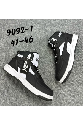 Мужские кроссовки 9092-1 черно-белые