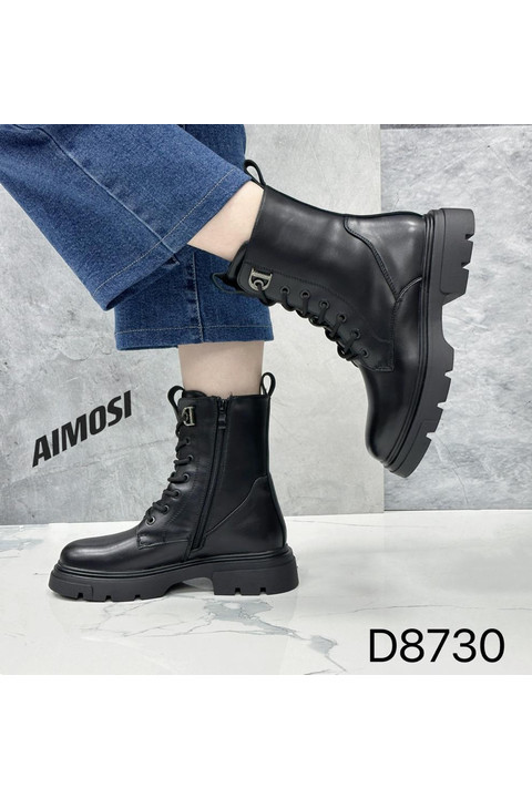 Женские ботинки ОСЕНЬ D8730 черные