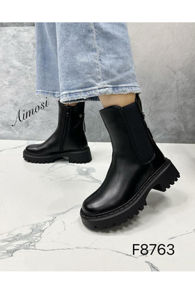 Женские ботинки ЗИМА F8763 черные