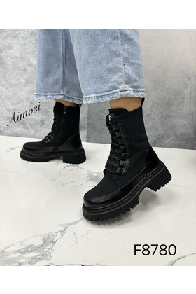 Женские ботинки ЗИМА F8780 черные