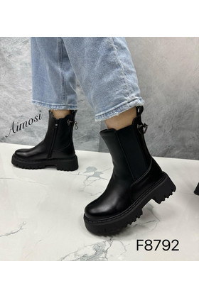 Женские ботинки ЗИМА F8792 черные
