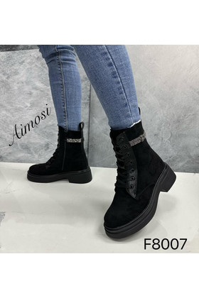Женские ботинки ЗИМА F8007 черные