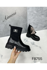 Женские ботинки ЗИМА F8755 черные