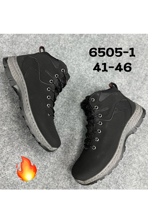 Мужские ботинки ЗИМА 6505-1 черные