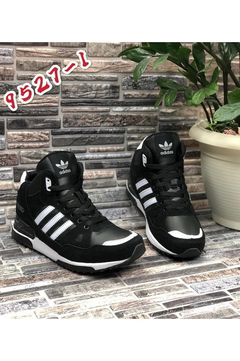 Мужские кроссовки ЗИМА 9527-1 черные