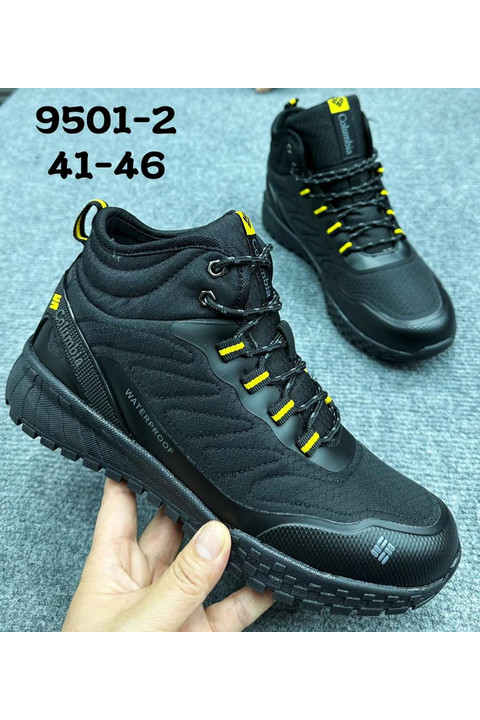 Мужские ботинки ЗИМА 9501-2 черные