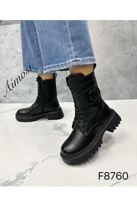 Женские ботинки F8760 черные